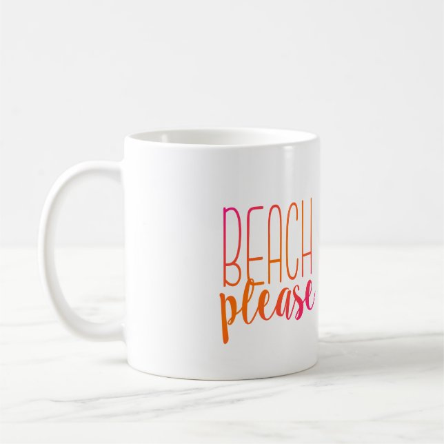 Plage svp tasse rose et orange de | (Gauche)