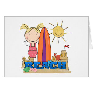 PLAGE - T-shirts et cadeaux blonds de fille