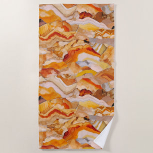 Plage Texture de sédimentation géologique Serviette de p