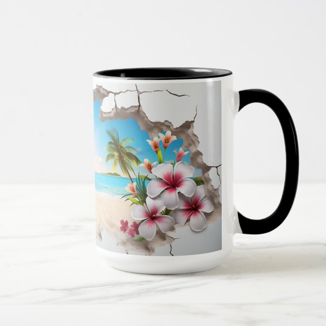 Plage Tropical Paradise - Mug 3D (Droite)