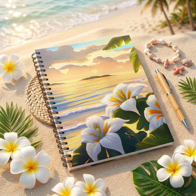 Plage Tropicale, Cahier Hawaï (Créateur téléchargé)