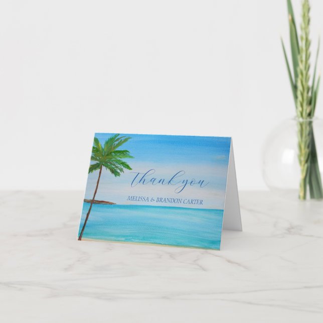 Plage tropicale Côte Mariage d'été Merci (Devant)