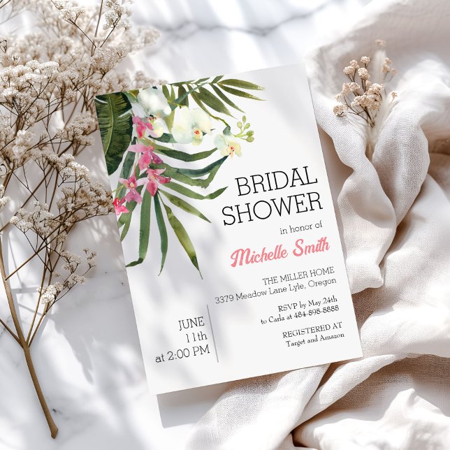 Plage tropicale Invitation nuptiale d'été (Créateur téléchargé)