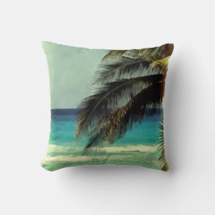 plage tropicale nature art lancer oreiller