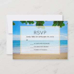 Plage tropicale vacances île Mariage RSVP