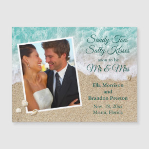 Plage Vagues Jortes de sable Salty Baisers Magnet
