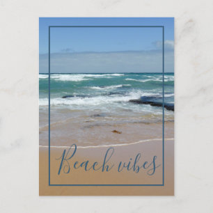 Plage Vibes Ocean Waves Carte postale