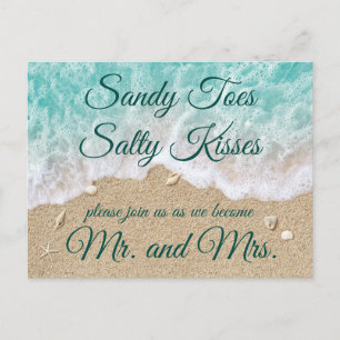 Plage Waves Sandy Tots Salty Kisses RSVP Carte pos