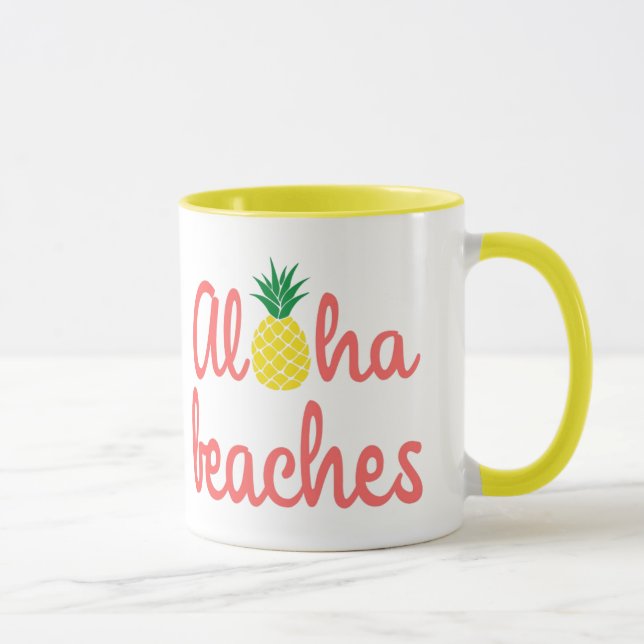 Plages Aloha 11 oz Combo Mug (Droite)
