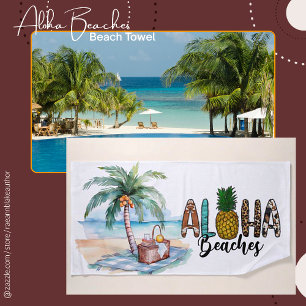 Plages Aloha ! Serviette de plage