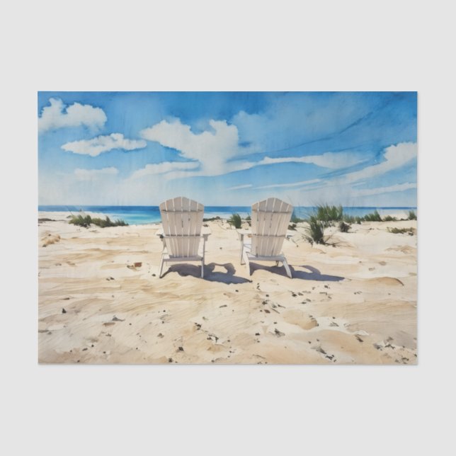 Plages dans le papier de soie (Recto)