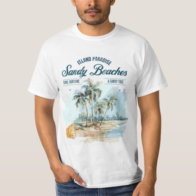 Plages De Sable De T-Shirt (Devant)