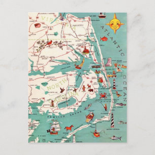Plages des Outer Banks Carte Postale