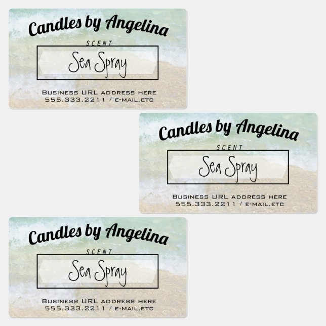 Plages en bord de mer Nom du produit Étiquettes d' (Groupe)