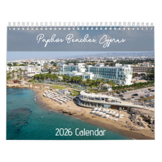 Plages, Paphos Chypre par PaphosVie Calendrier