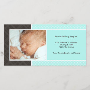 Plaid and Micro Dots Aqua Nouveaux Cartes photos p