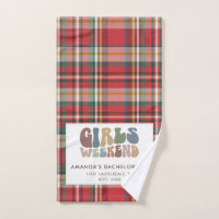 Plaid Bachelorrette Girls Weekend Party Rustic