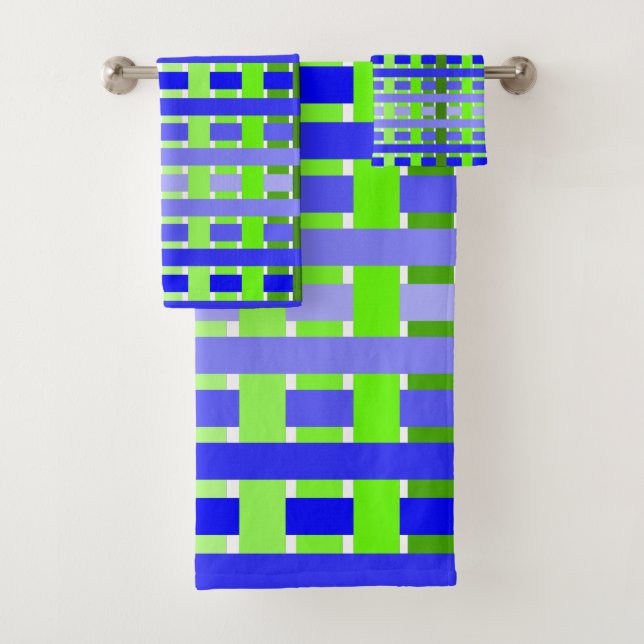 Plaid bleu-vert (En situation)