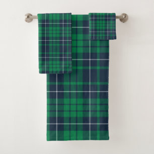 Plaid bleu vert classique