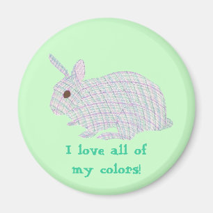 Plaid Bunny,  I love all of my colors, magnets