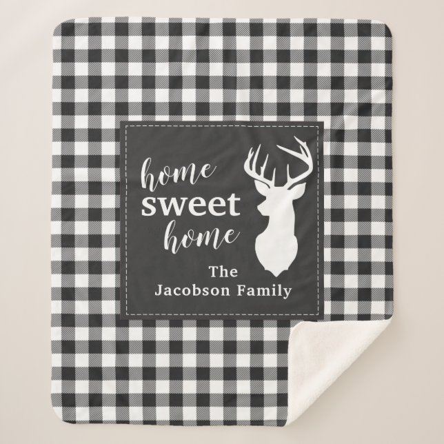 Plaid Christmas Holiday Home Sweet (Devant)