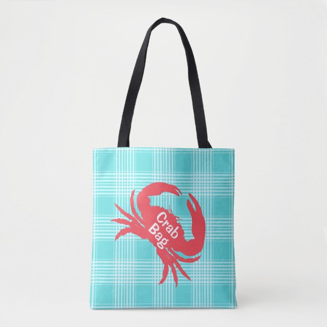 Plaid d'Aqua avec Sac fourre-tout de crabe (Devant)