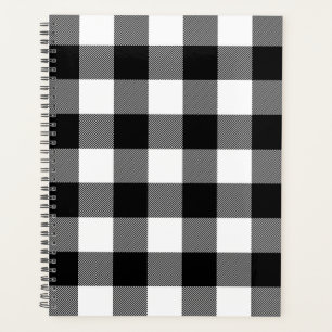 Plaid de buffle noir et blanc