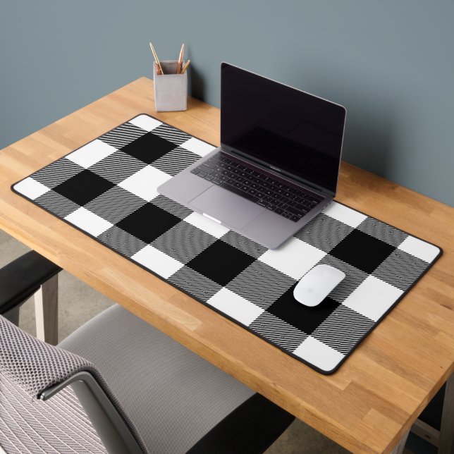 Plaid de buffle noir et blanc (Bureau 2)