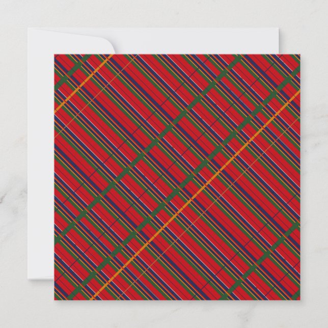 Plaid de tartan traditionnel toute invitation (Devant)