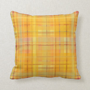 Plaid d'or avec le coussin d'intérieur turquoise