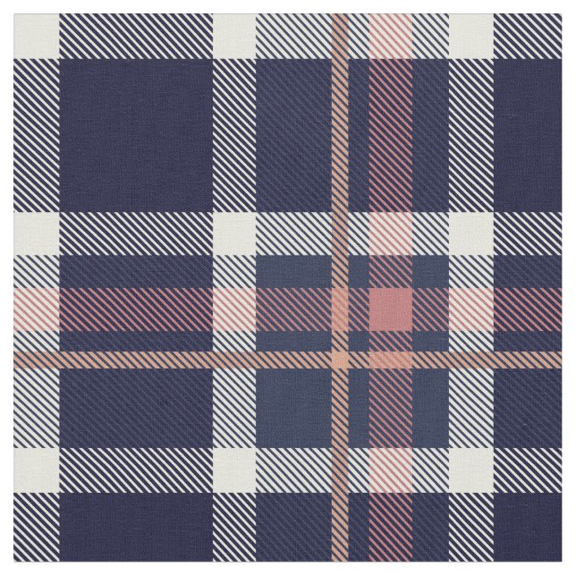 Plaid en tissu mauve et rose (Fermer)