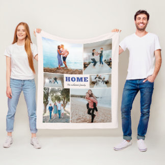 Plaid Home Couverture photo personnalisée