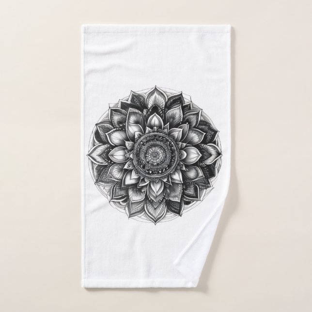 plaid mandala jeté de canapé (Serviette à main)