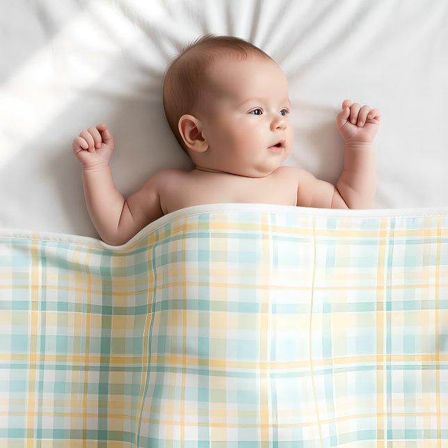 Plaid Pastel Premier Noël de Bébé (Créateur téléchargé)
