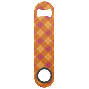 Plaid polarisé dans l'orange et le rose
