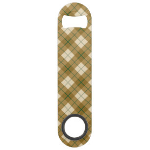 Plaid polarisé en or avec la rayure verte
