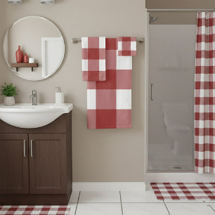 Plaid rouge et blanc