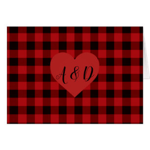 Plaid rouge et noir de campagne avec détails en fo