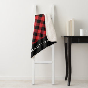 Plaid Rustique Buffalo Cuisine Sherpa personnali