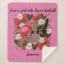 plaid Sherpa pour femmes/filles footballeuses