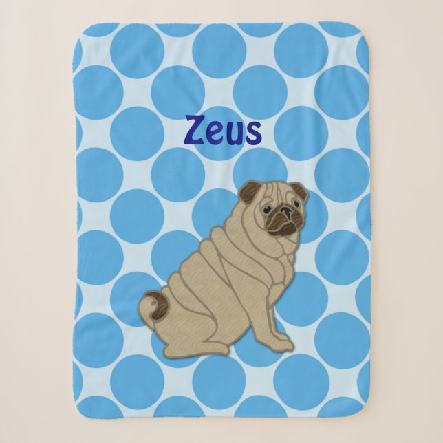 plaid sherpa pug (Devant)