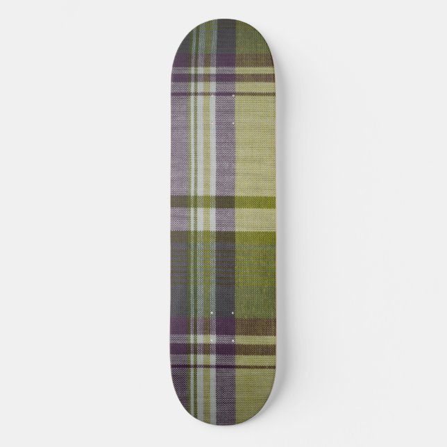 Plaid Skateboard Deck (Recto)