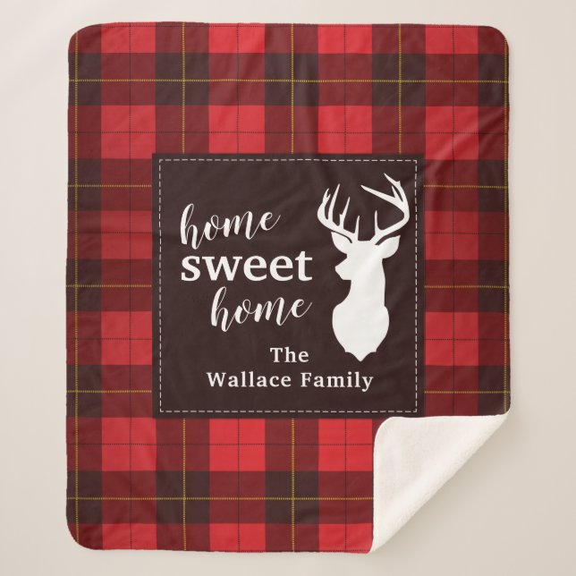 Plaid Sweet Home Wallace Tartan Personnalisé (Devant)
