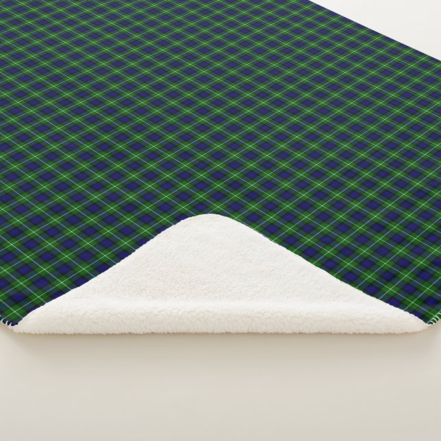 Plaid vert bleu Lamont tartan (3/4)