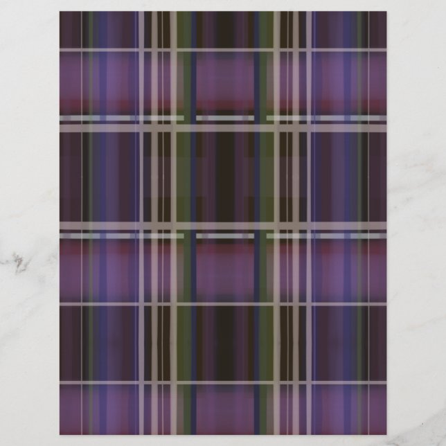 Plaid violet et vert (Devant)
