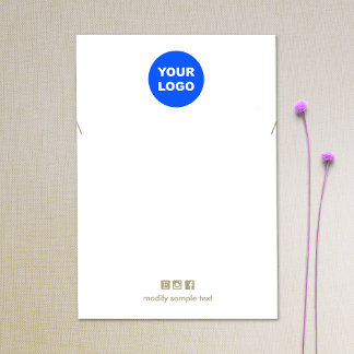 Plain Ajouter Votre Logo Collier Bracelet Carte d'