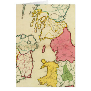 Plain map British Islands