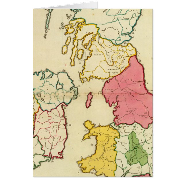 Plain map British Islands (Devant)