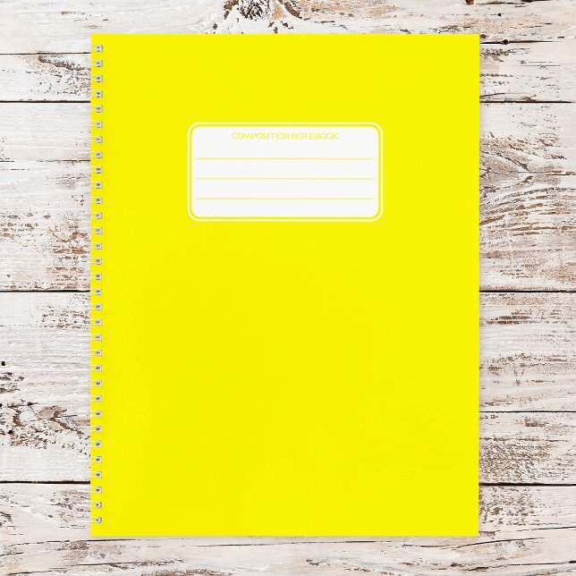 Plain Neon Composition Spirale Carnet scolaire (Créateur téléchargé)