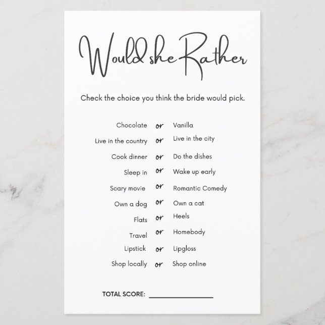 Plairait-elle à Fête des mariées Game (Devant)